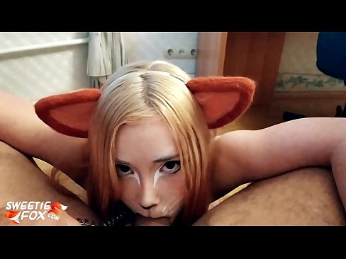 ❤️ Kitsune आफ्नो मुखमा डिक र कम निल्यो ❌ सेक्स